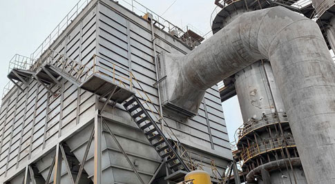 Athlonnú bailitheoir deannaigh áith aoil ag láithreán tionscadail Tangshan Donghua